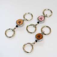 雷雕真皮伸縮扣件－LOGO版 可客製 證件套伸縮扣