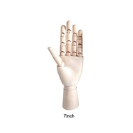 Wooden Left/Right Hand Body Artist Model Jointed Articulated Wood Sculpture