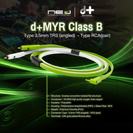 NEO (Created by OYAIDE Elec.) d+ MYR Class B : Professional 3.5 mm angled TRS - RCA male Y-interconn