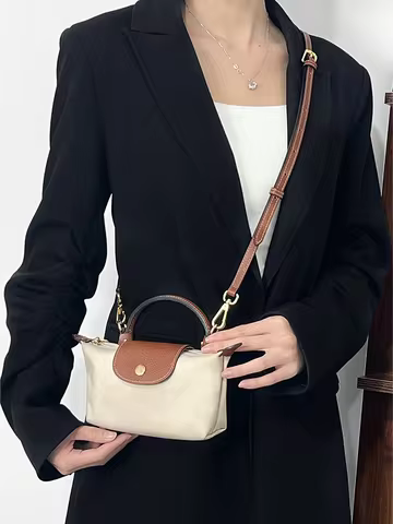Genuine Leather Bag Shoulder Strap For Longchamp Mini Bag Crossbody Bag Strap Adjustable Bag Belt Ba
