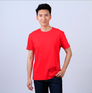 [SIZE: S -2XL] DP | Plain Red Body Fit Round Neck T-Shirt  - 1878TRV