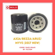 Perodua Engine Oil Filter for Axia/Bezza/Aruz/Myvi(2017 new) Brand Filton penapis minyak