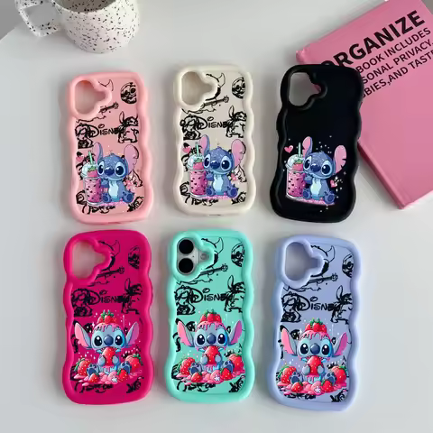 Stitch Lilo Cartoon Y2K Case For Samsung Galaxy S25 S24 Ultra A55 A54 5G A15 A25 A34 A53 A14 A36 A35