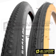 Swallow Bicycle Tire 24 X 1 3/8 Racing 24 Inch Black Brown Tanwall Skinwall