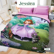 Jessica Sofia Cotton DI012  ลิขสิทธิ์แท้ Disney พิมพ์ระบบดิจิตอล ลายเจ้าหญิงโซเฟีย ผ้าห่มนวม คอตตอน 
