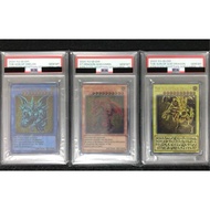 Yugioh PSA 10 Stainless Steel Egyptian God Cards Silfer The Sky Dragon Obelisk RA Dragon