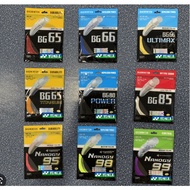 💖YONEX👀 BG66 BG65 BG80 BG95 BG98 Nanogy BADMINTON STRING TALI RACKET ULTIMAX Tali Badminton lbs