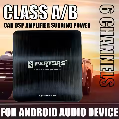 6 Channel Car Amplifier DSP Amplifier Car Audio System Dedicated Android Large Screen System, Amplif