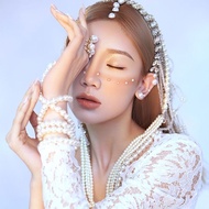 美甲白色珍珠贴面妆眼尾贴钻眼脸部钻贴片眉心贴纸唇钉贴眉钉装饰20251008