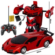 Remote Control 2 in 1 Transformation Robot Car RC Toy 1:18 Scale Kereta Mainan Kawalan Jauh Bertukar