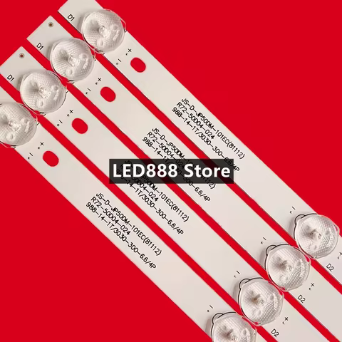 LED backlight strip For 50" TV JS-D-JP50DM-102ED (00804) 988141T.30066.4P R72-50D04-029 E493538 ROJE