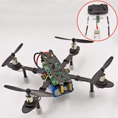 1Set 7.4V Receiver/Circuit Board Remote Controller Kit 8520 Motor 66mm Propeller DIY Handmade Access