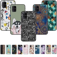 Suitable for Samsung A71 5G Phone Case A71 5G Matte Black Case Painted Camera Protective Case Cartoo