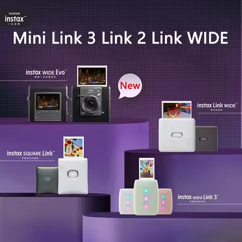Fujifilm Instax Mini Link 3 Link 2 LinkWIDE New Fuji Camera Printer Instax Photo Camera Printers For