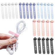 1/5 Pcs Silicone Charger Cord Winder/ Earphone Clip Charger Organizer/ Silicone Strap Tie Winder Pho
