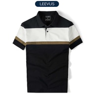 [TẶNG HỘP CHO ĐƠN TỪ 499K] Áo Polo nam STRIPED BLOCK LEEVUS phối màu vải CVC cá sấu form regular APL