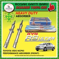 1 PASANG Toyota Vios NCP93 2007 KYB Ultra RS Performance Absorber Original FRONT