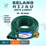 Selang Air 1 Rol 30 Meter Hijau Anti Lumut / Selang Air 1/2 5/8 3/4 1 Inch 35 Meter / Selang Air Tam