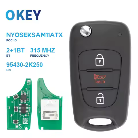 Okey Remote Car Key For KIA Soul Rio 2010-2013 315MHz FCC ID: NYOSEKSAM11ATX PN:95430-2K240 2K250 3W