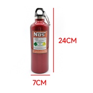 In stock 500ml NOS nitrogen bottle-shaped water bottle, aluminum alloy, creative personalized gift, 