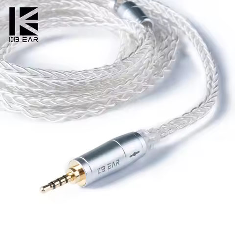 KBEAR 8 Core Upgraded Silver Plated Balanced Cable 2.5/3.5/4.4MM With MMCX/2PIN/QDC for BLON BL-01 B
