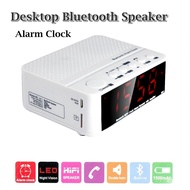 1500mA Bluetooth clock radio Speaker Desktop Portable Alarm Clock Wireless