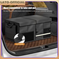 Car Trunk Foldable Storage Box Trunk MultiCompartment Organizer 60L Space-Saving Storage Box
