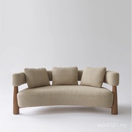 Simple Living Room Lamb Fleece Retro B & B Sofa Clothing Store Arc Designer Lonely Style Living Room