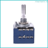 YIN Potentiometer RH2702 8 Pin Serrated Split Shaft 6MM Precision 27-type A100K 100K