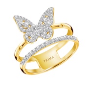 PRIMA แหวนเพชรรูปผีเสื้อ ตัวเรือน 18K Butterfly Concerto Collection 105R5198-01