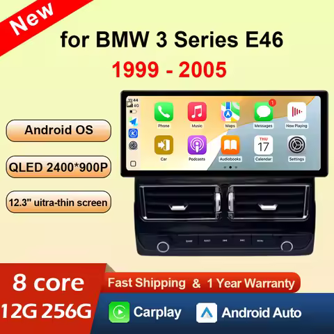 Wireless CarPlay Auto Car Multimedia Player Android 16 For BMW 3 Series E46 1999 - 2005 Navigation G