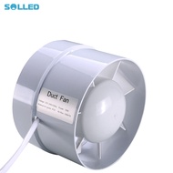 220V 4 Inches Inline Duct Fan Ceiling Ventilation Pipe Exhausted Ducted Fan Extractor Fan for Bathro