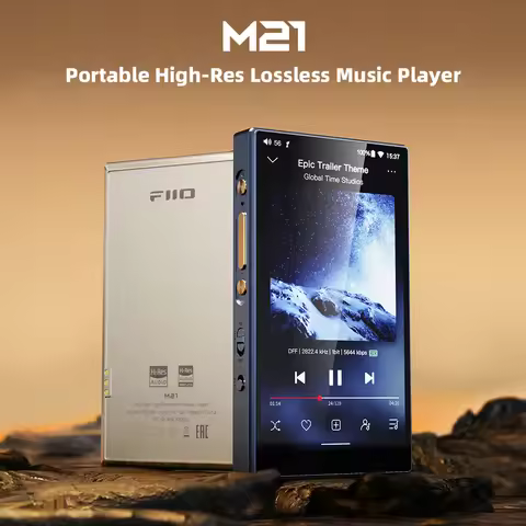 FiiO M21 Android 13 Hi-Res Music Player MP3, CS43198*4 DACs, 950mW high output power, PEQ