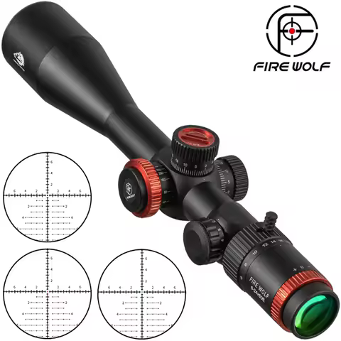 FIRE WOLF 6-24X50E FFP Hunting Tactical Optical Sight Sniper Rifle Scope Airsoft Accessories Spottin