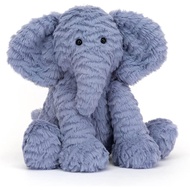 Jellycat Fuddlewuddle Elephant Stuffed Animal, Medium 9 inches - Elephant Plush Toy - Classic Childr