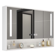 LINZHIPU Mirror Cabinet Wall-mounted Smart Mirror Cabinet Bathroom With Storage Multi-function Mirror Cabinet