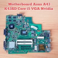 Motherboard Asus A43 X43 K43SD Rev 5.1 Proc Intel Core i5 VGA Nvidia