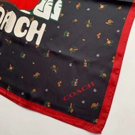 💗Coach x peanuts snoopy 100% silk bandana
