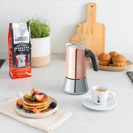 Bialetti 0007284/CN Venus Induction Coffee Maker, 4 Cups, Copper Built in 18/10 steel to work even o