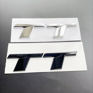 3D ABS Chrome Black TT Logo Letters Car Trunk Emblem Badge Decal For Audi TT RS MK1 8N 8J MK3 8S MK2
