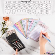 ROSEGOOD 48PCS Cash Envelopes, Eave Money 30 Days Save Cost Saving Card, Practical USD A6 100 Envelo