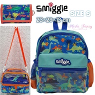 Smiggle Dinosaur Backpack Kindergarten PAUD/School Bag For Girls Girl Anal Boys Boy PAUD/School Boy Backpack