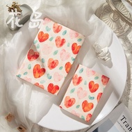 Love pattern fabric book cover A5 A6 cartoon handmade book cover adjustable notebook book cover