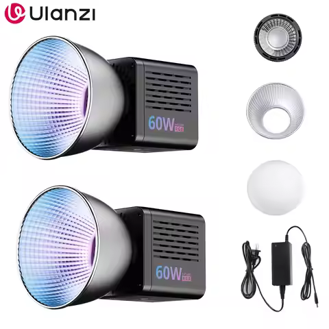 Ulanzi C60 60W COB Light RGB Professional Photography Studio Strobe Lighting for Wedding Portrait Ad