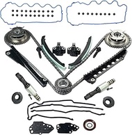 For 5.4L Triton 3V for Ford F150 for Lincoln Timing Chain Kit + Cam Phasers + VVT Valves 3R2Z6A257DA