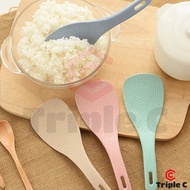 [Triple C] Rice Spoon Scoop Rice Sticky Non Sticky Material Wheat Straw /Sudu beras jerami gandum