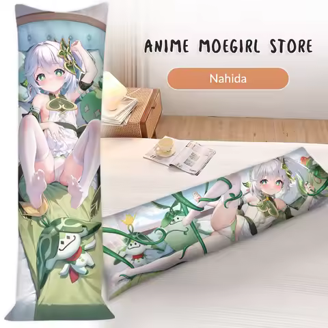 Dakimakura Anime Nahida Fullbody Pillowcase Hugging Fullbody Otaku Cushion Cover Sleeping Genshin Im