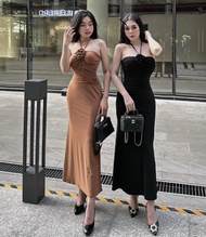 Đầm dài đính bông xinh xắn 096