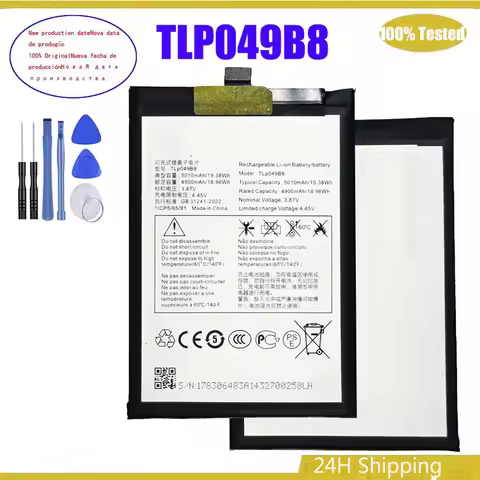 5010mAh TLP049B8 Battery For Alcatel TCL 30 5G/TCL 30+ TCL 30 TCL 505 Mobile Phone Batteries + Free 