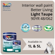Dulux Interior Wall Paint - Light Taupe (90YR 48/062) (Better Living) - 1L / 5L